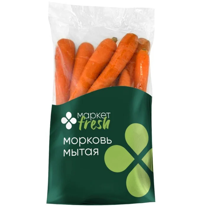Морковь мытая «Маркет Fresh», 1 кг — референс упаковки
